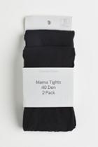 H & M - Mama 2-pack Tights 40 Denier - Black