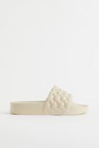 H & M - Textured Pool Shoes - Beige