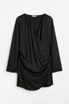 H & M - H & M+ Gathered Bodycon Dress - Black