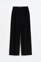 H & M - Velvet Pants - Black