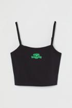 H & M - Crop Tank Top - Black