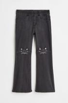 H & M - Flared Pull-on Jeans - Black