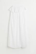 H & M - Flounced Beach Dress - White