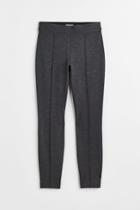 H & M - Crease-leg Leggings - Gray