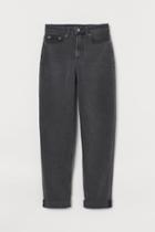 H & M - Mom High Ankle Jeans - Gray