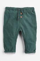 H & M - Fully Lined Corduroy Pants - Green
