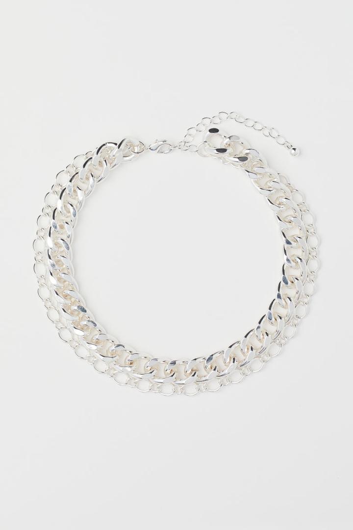H & M - Short Necklace - Silver