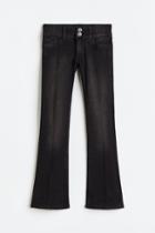 H & M - Comfort Stretch Bootcut Low Jeans - Black