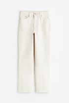 H & M - Mom Ultra High Ankle Jeans - White