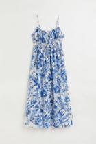 H & M - Smocked Cotton Dress - Beige