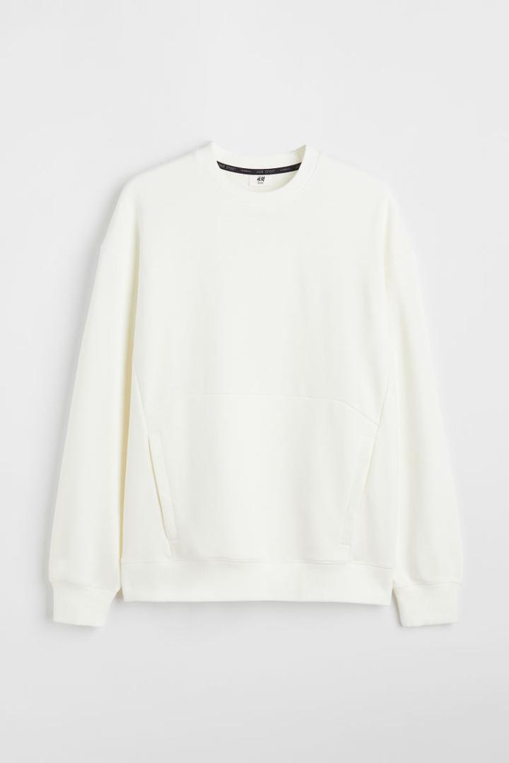 H & M - High-waist Dress Pants - White