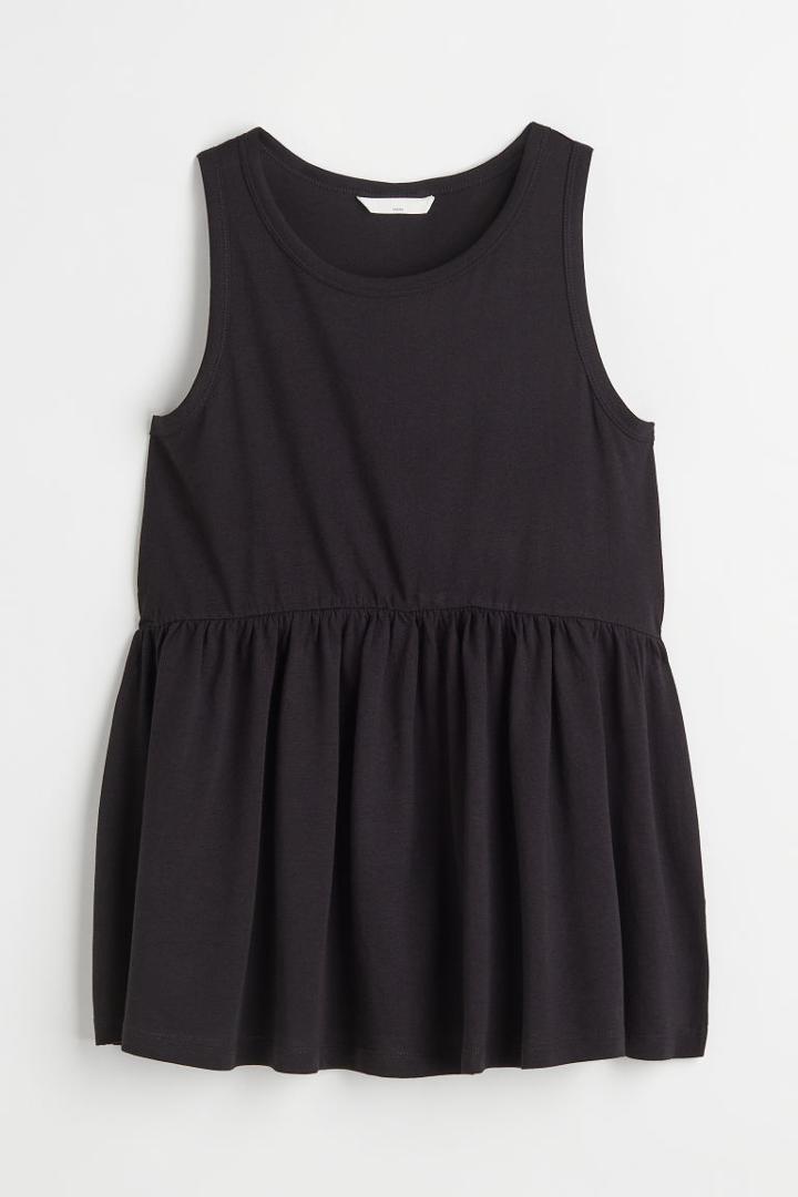 H & M - Mama Modal-blend Sleeveless Top - Black