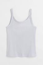 H & M - H & M+ Ribbed Tank Top - Blue