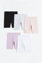 H & M - 5-pack Cotton Cycling Shorts - Gray