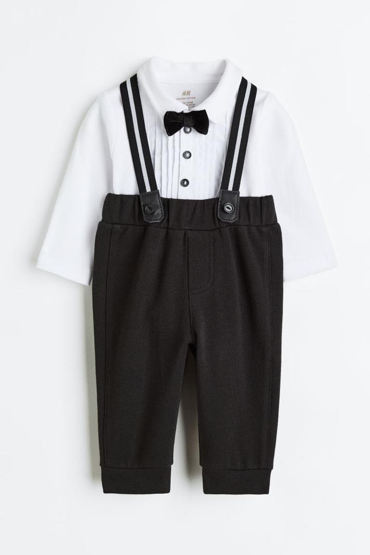 H & M - 2-piece Tuxedo Set - Black