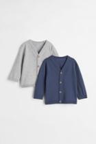 H & M - 2-pack Cotton Cardigans - Blue