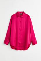 H & M - Oversized Blouse - Pink