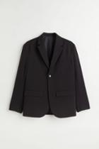 H & M - Relaxed Fit Unconstructed Jacket - Black