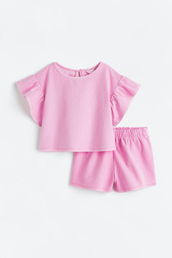 H & M - 2-piece Sweatsuit - Pink
