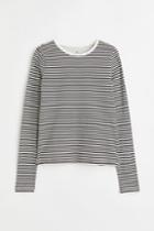 H & M - Cotton Jersey Top - Gray