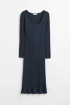 H & M - Rib-knit Dress - Blue
