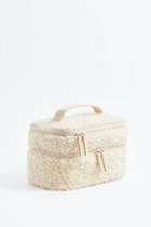 H & M - Two-tier Fleece Toiletry Bag - White