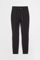 H & M - Crease-front Leggings - Black