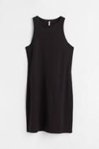 H & M - H & M+ Cotton Bodycon Dress - Black