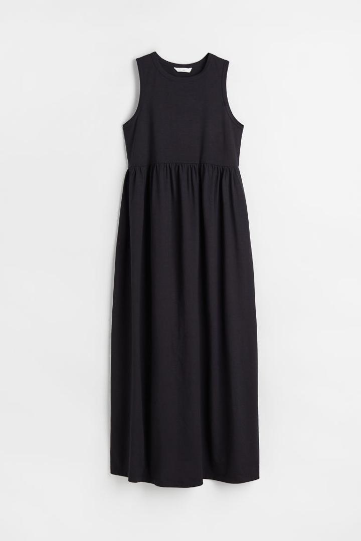 H & M - Mama Calf-length Jersey Dress - Black