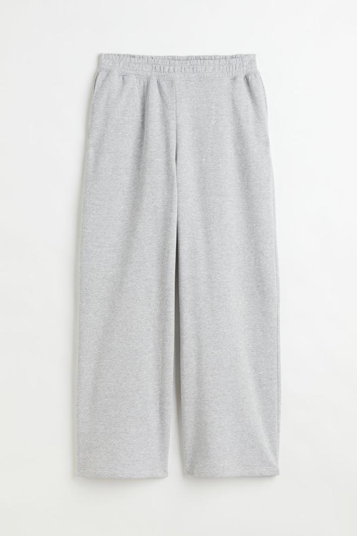 H & M - H & M+ Wide-leg Sweatpants - Gray