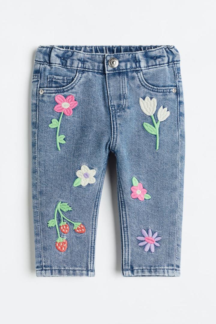 H & M - Straight Fit Jeans - Blue