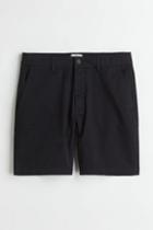 H & M - Regular Fit Cotton Chino Shorts - Black