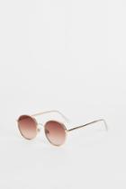 H & M - Round Sunglasses - Gold