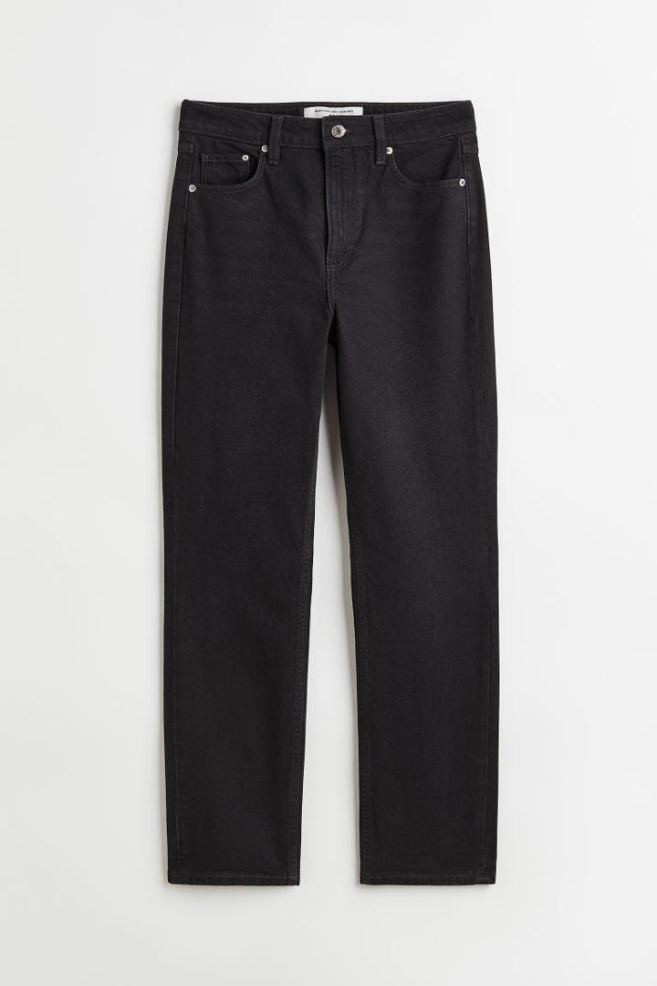 H & M - Slim High Ankle Jeans - Black