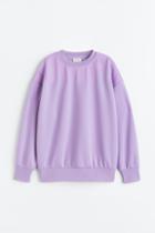 H & M - Drymove&trade; Oversized Sports Sweatshirt - Purple