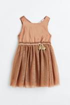 H & M - Tulle-skirt Dress - Orange