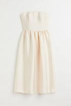 H & M - Strapless Dress - Beige