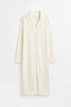 H & M - Long Rib-knit Dress - White