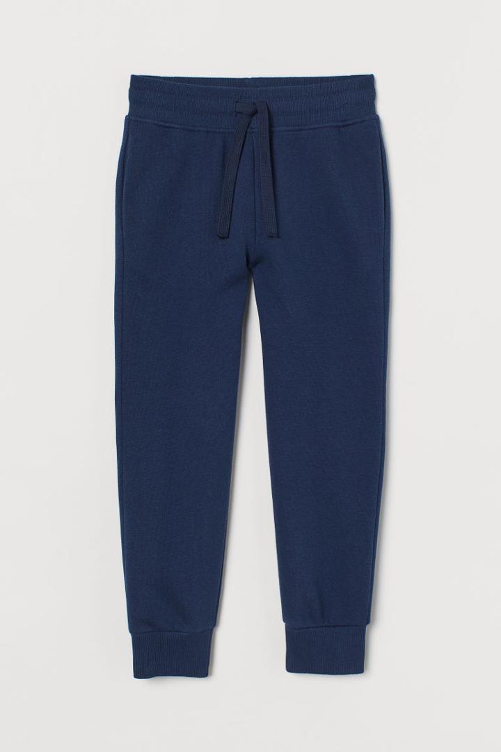 H & M - Brushed-inside Joggers - Blue
