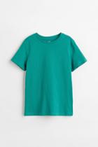 H & M - Cotton T-shirt - Turquoise