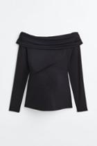 H & M - Mama Off-the-shoulder Top - Black