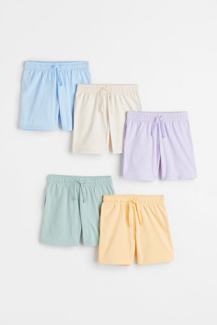 H & M - 5-pack Cotton Jersey Shorts - Yellow