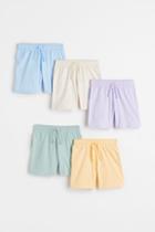 H & M - 5-pack Cotton Jersey Shorts - Yellow
