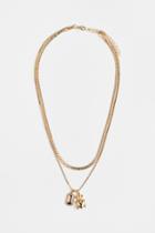 H & M - Double-strand Pendant Necklace - Gold