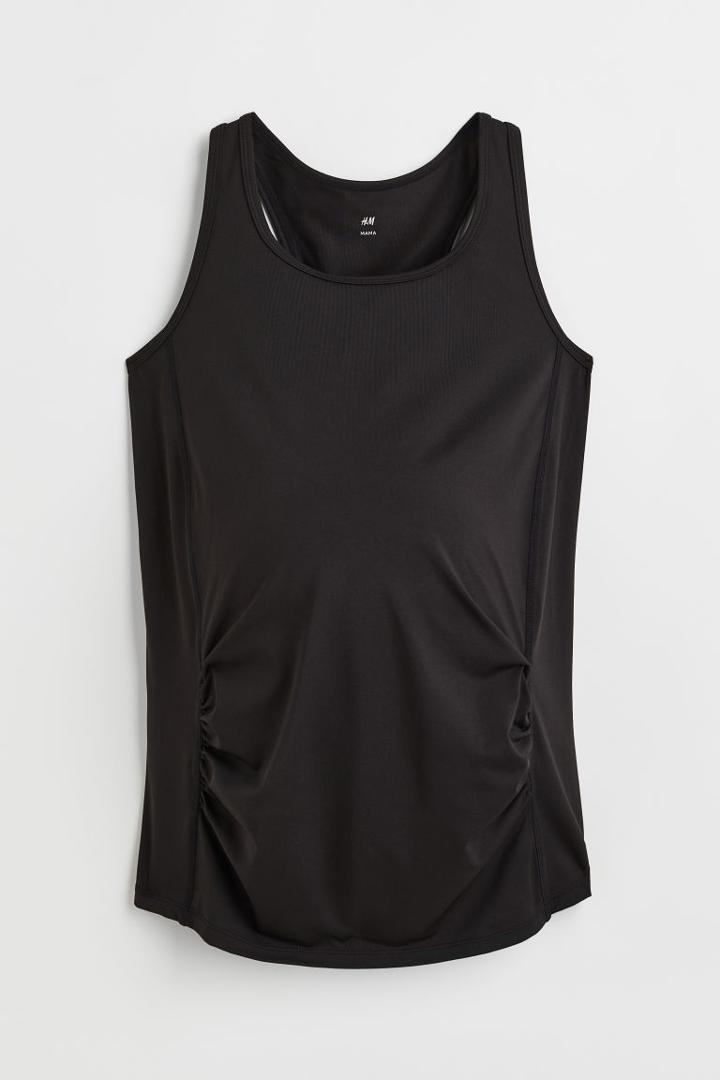 H & M - Mama Sports Vest Top - Black