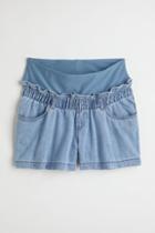 H & M - Mama Pull-on Denim Shorts - Blue