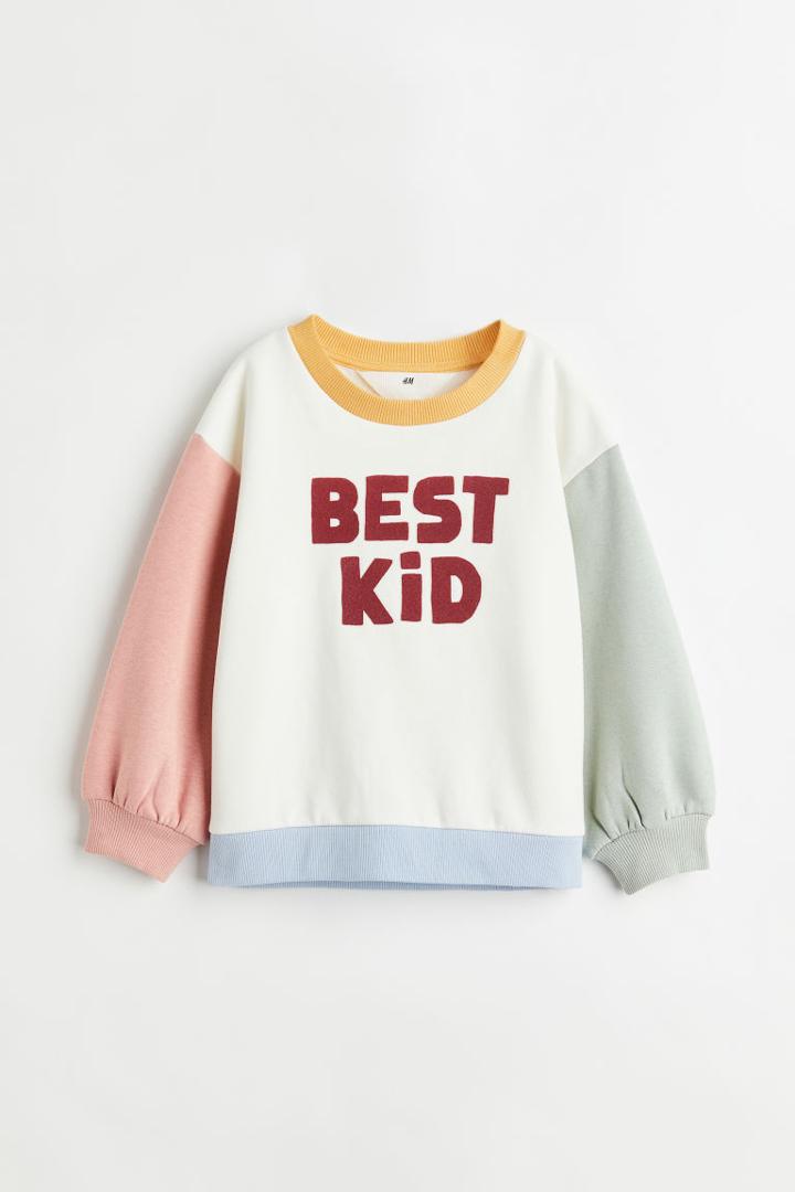 H & M - Sibling Sweatshirt - White