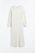 H & M - Oversized Rib-knit Dress - Gray