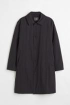 H & M - Water-repellent Car Coat - Black