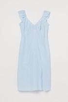 H & M - H & M+ Slit-detail Dress - Blue